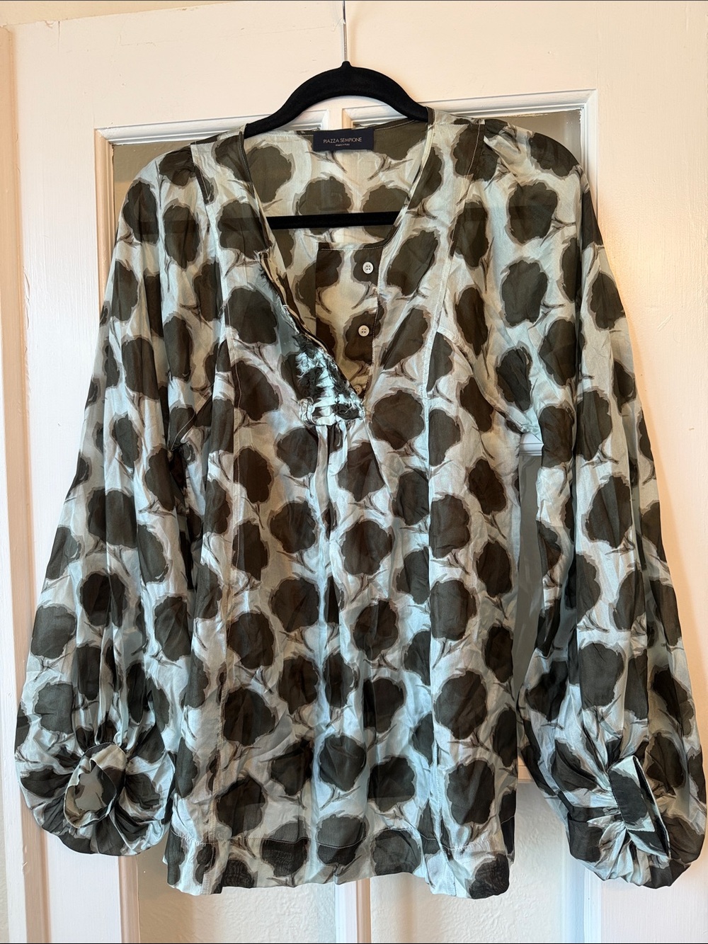 Piazza Sempione Silk Blouse